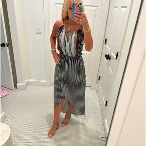 Sanctuary dress black size small midi halter dress